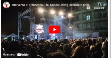 Vasto, intervento di Francesca, operaia Stellantis licenziata politica