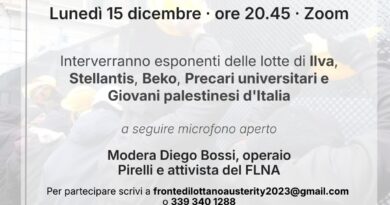 Le lotte sindacali e il Movimento Palestinese: cosa serve per una mobilitazione vincente