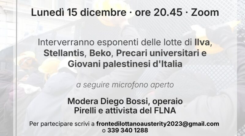 Le lotte sindacali e il Movimento Palestinese: cosa serve per una mobilitazione vincente